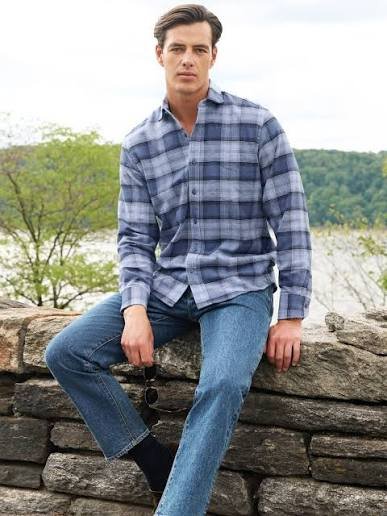 For The Republic Flannel – Classic Plaid Button-Down Shirt